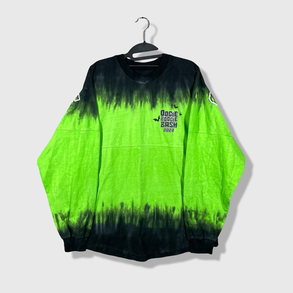 Disney Spirit Jersey Oogie Boogie Bash 2024 Unisex M Green Black Disney Goth Emo